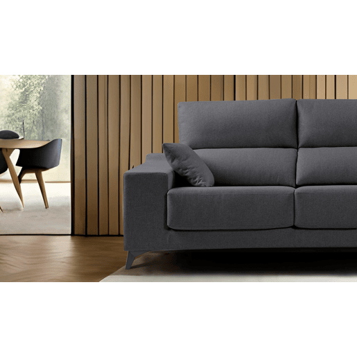 Chaise longue 4 lugares NOELIA XL cor antracite dereita