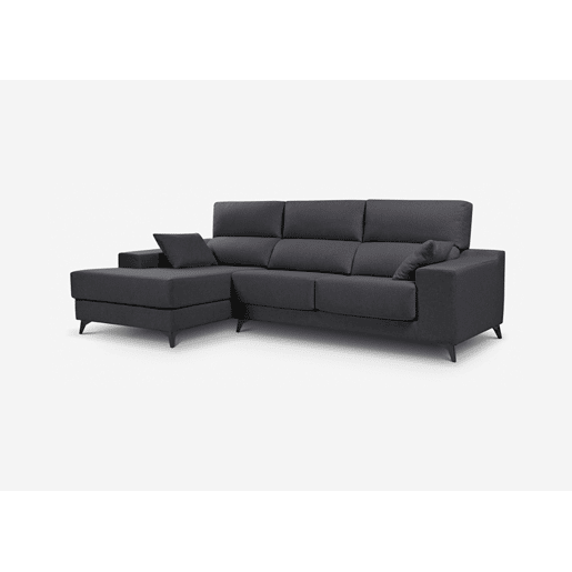 Chaise longue 4 lugares NOELIA XL cor antracite esquerda