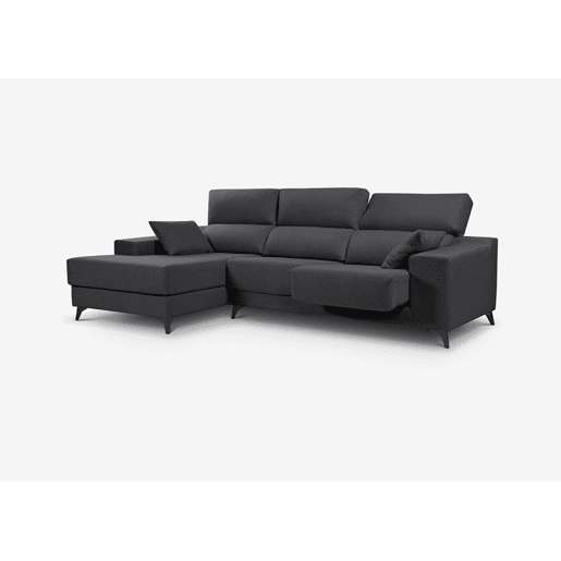 Chaise longue 4 lugares NOELIA XL cor antracite esquerda
