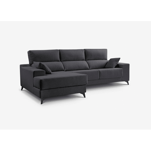Chaise longue 4 lugares NOELIA XL cor antracite esquerda
