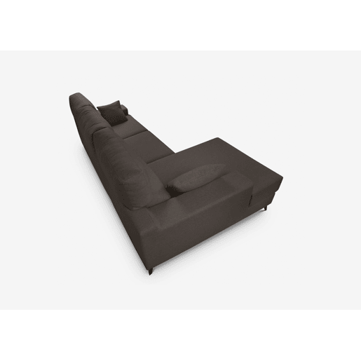 Chaise longue 4 lugares NOELIA XL cor chocolate esquerda