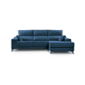 Chaise longue 4 lugares NOELIA XL cor azul escuro dereita