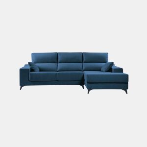 Chaise longue 4 lugares NOELIA XL cor azul escuro dereita