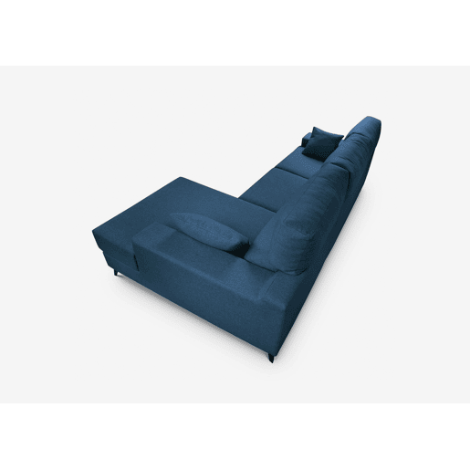 Chaise longue 4 lugares NOELIA XL cor azul escuro dereita