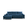 Chaise longue 4 lugares NOELIA XL cor azul escuro esquerda