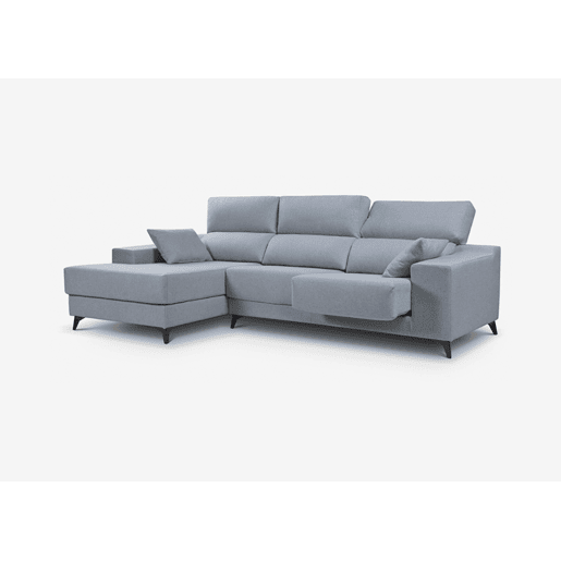 Chaise longue 4 lugares NOELIA XL cor azul claro esquerda