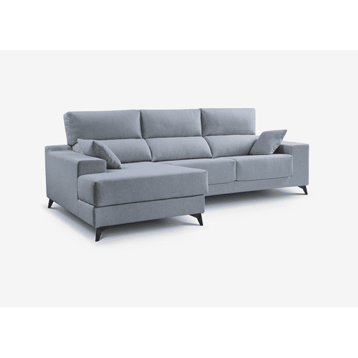 Chaise longue 4 lugares NOELIA XL cor azul claro esquerda