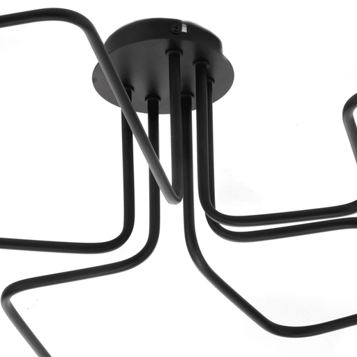 Candeeiro de teto DEDALO 6 luces 22w 25x97x75cm cor preto