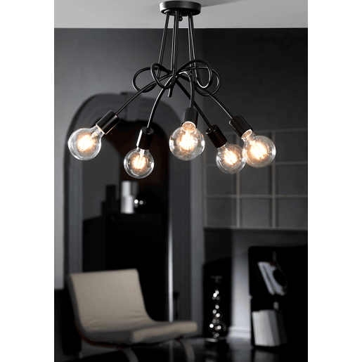 Candeeiro de teto WIRE cor preto