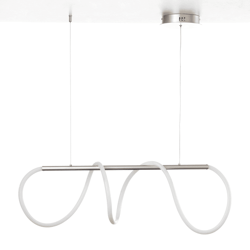 Candeeiro de teto AMANDA 1 luz led 40 W 120x90x90 cor prata