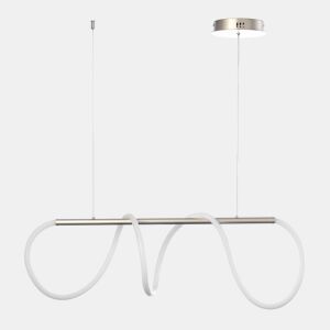 Candeeiro de teto AMANDA 1 luz led 40 W 120x90x90 cor prata