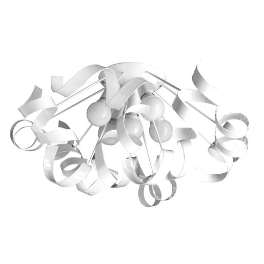 Candeeiro de teto ZOE 5 luzes 6w 30x60x60cm branco