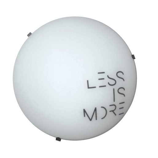 Plafon LESS IS MORE 1 luz 22w 25x25x10cm branco