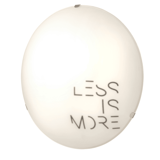 Plafon LESS IS MORE 1 luz 22w 25x25x10cm branco