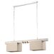 Lámpara techo GEA 2 luces 22w 100x80x15cm beige Lámpara techo GEA 2 luces 22w 100x80x15cm beige Marrón