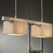 Lámpara techo GEA 2 luces 22w 100x80x15cm beige Lámpara techo GEA 2 luces 22w 100x80x15cm beige Marrón