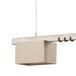 Lámpara techo GEA 2 luces 22w 100x80x15cm beige Lámpara techo GEA 2 luces 22w 100x80x15cm beige Marrón