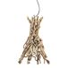 Lámpara techo AGAR 1 luz 22w 125x3x34cm madera natural Lámpara techo AGAR 1 luz 22w 125x3x34cm madera natural Madera