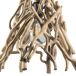 Lámpara techo AGAR 1 luz 22w 125x3x34cm madera natural Lámpara techo AGAR 1 luz 22w 125x3x34cm madera natural Madera