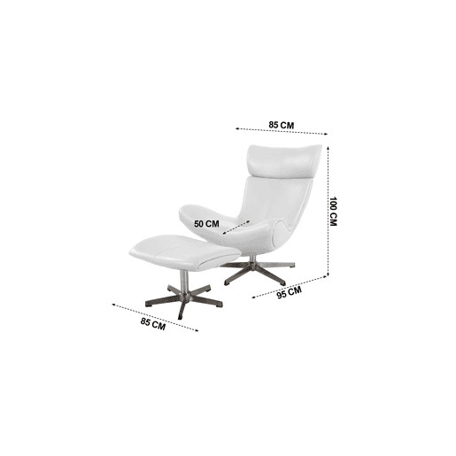 Cadeirão BETA relax manual branco