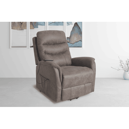 Cadeirão corL relax elétrico LIFT UP e massagem castanho