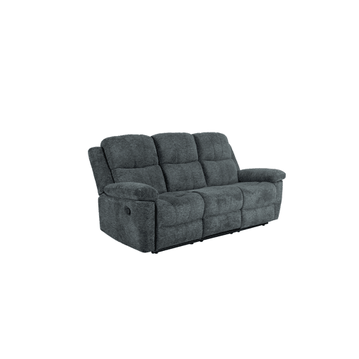 Sofá ALYSA 2 lugares relax manual cinza escuro Sofá ALYSA 2 lugares relax manual cinza escuro