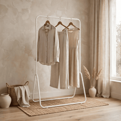 Cabide de roupa SINGLE metal 137x80x45cm Cabide de roupa SINGLE metal 137x80x45cm