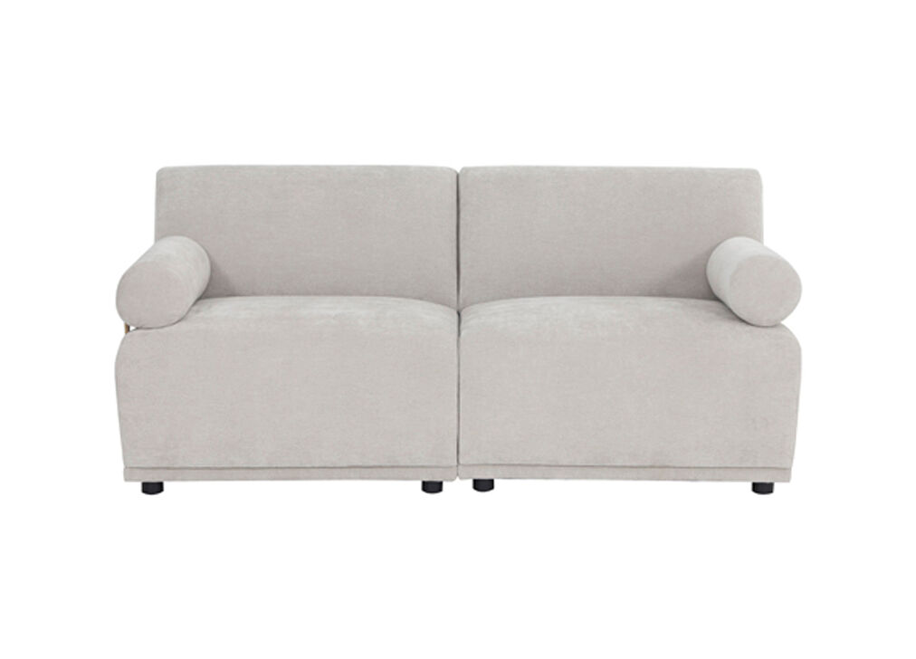 Sofá cisne 3 plazas fijo beige 