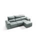 Chaise longue 3 plazas derecha color gris EIRA Chaise longue 3 plazas derecha color gris EIRA Gris