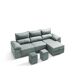 Chaise longue 3 plazas derecha color gris EIRA Chaise longue 3 plazas derecha color gris EIRA Gris