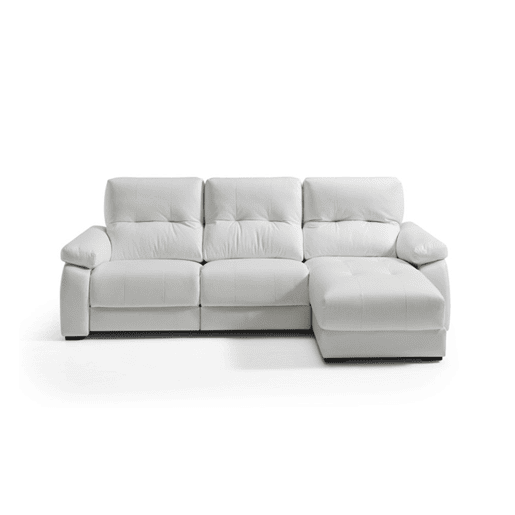 VADI Chaise longue 3 lugares relax elétrica dereita cor branco