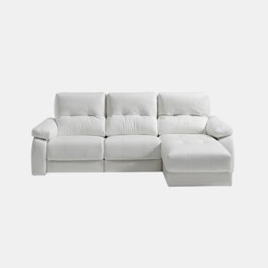 VADI Chaise longue 3 lugares relax elétrica dereita cor branco