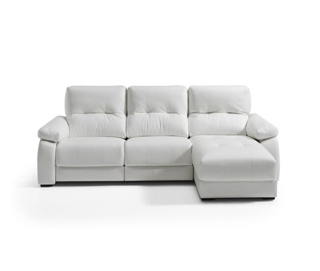 Chaise longue relax eléctrica 3 plazas VADI derecha blanco