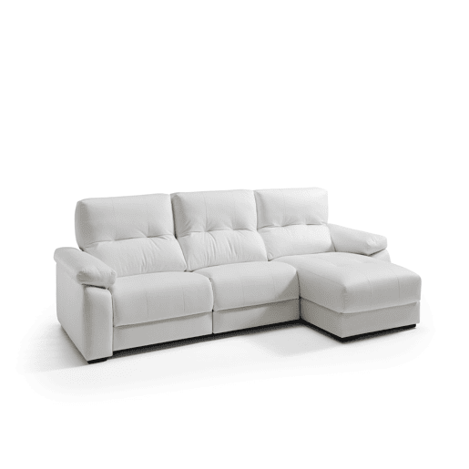 VADI Chaise longue 3 lugares relax elétrica dereita cor branco
