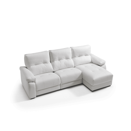 VADI Chaise longue 3 lugares relax elétrica dereita cor branco