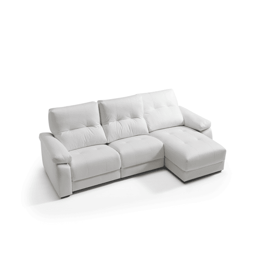 VADI Chaise longue 3 lugares relax elétrica dereita cor branco