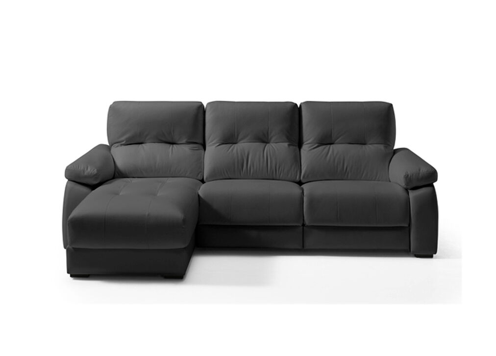 vadi chaise longue 3 plazas relax electrica izquierda color negro