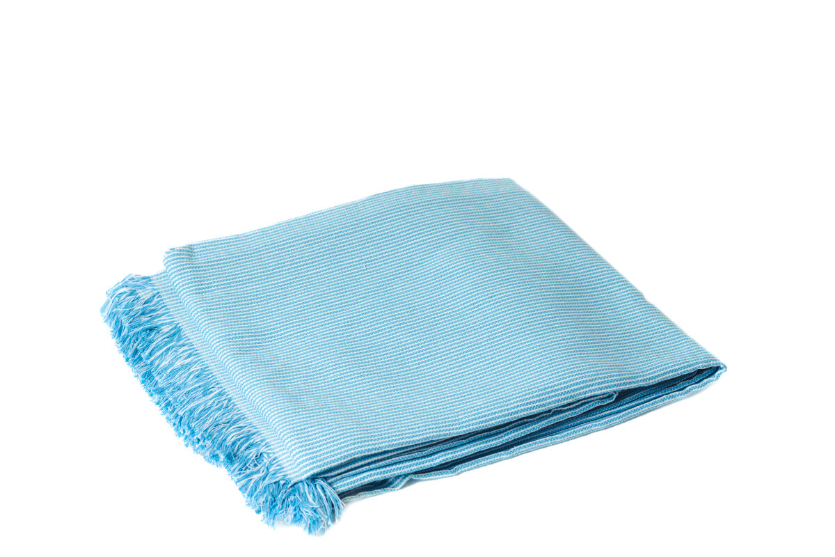 Plaid multiusos rayas 180x260cm color azul