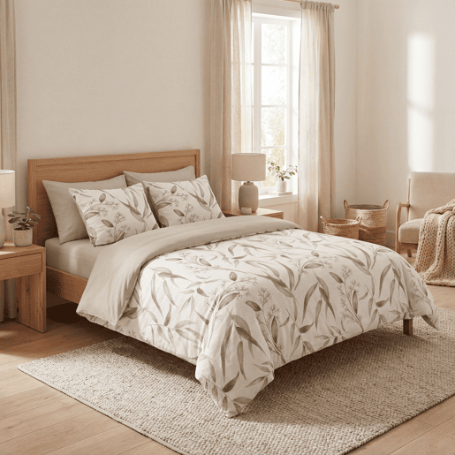 Capa Nórdica NORMANDIA cama 135cm cor bege