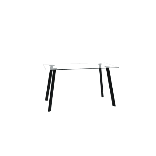 Conjunto de sala AMINA 1 mesa e 4 cadeiras cinza Conjunto de sala AMINA 1 mesa e 4 cadeiras cinza