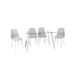 Conjunto de salón AMINA 1 mesa y 4 sillas Conjunto de salón AMINA 1 mesa y 4 sillas Beige