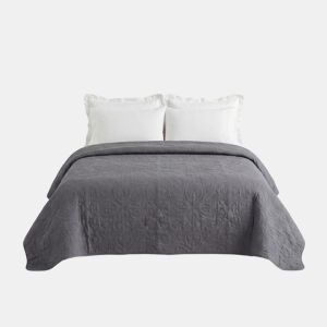 Colcha ATENAS cama 90cm cor cinza