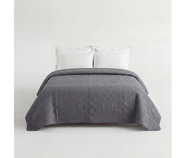 Colcha atenas cama 90cm color gris