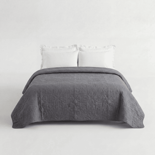 Colcha ATENAS cama 150cm cor cinza Colcha ATENAS cama 150cm cor cinza