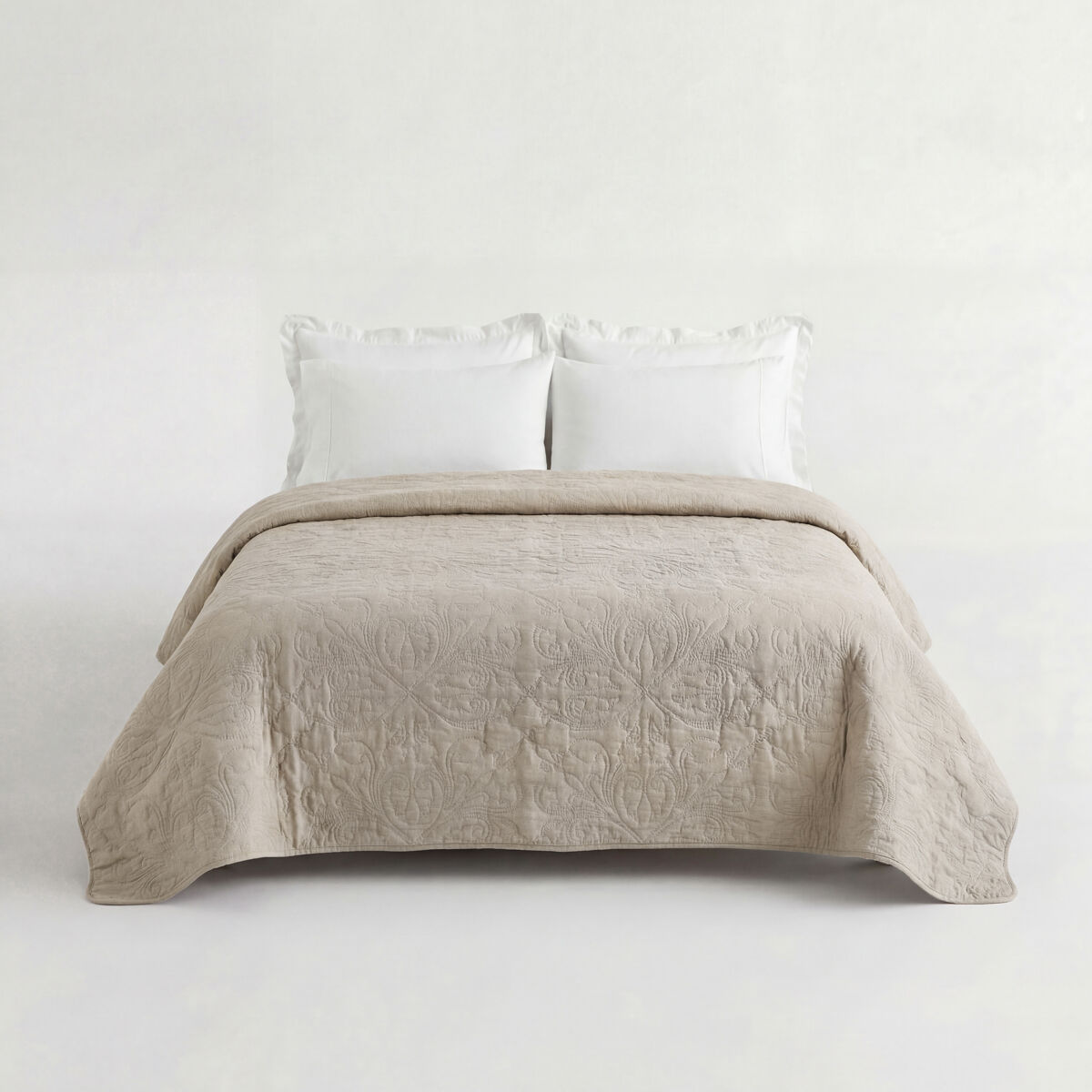 Colcha atenas cama 150cm color beige