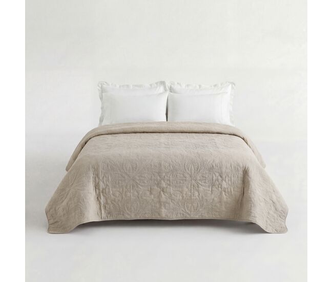 Colcha atenas cama 150cm color beige