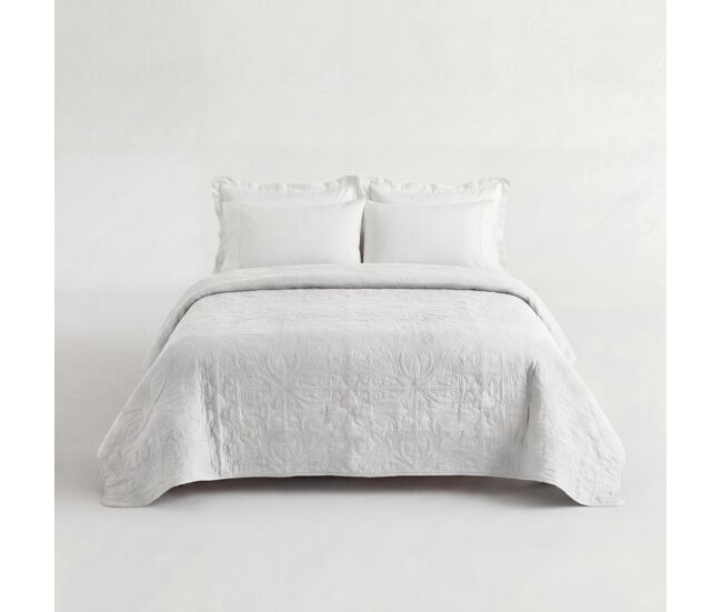 Colcha atenas cama 150cm color blanco