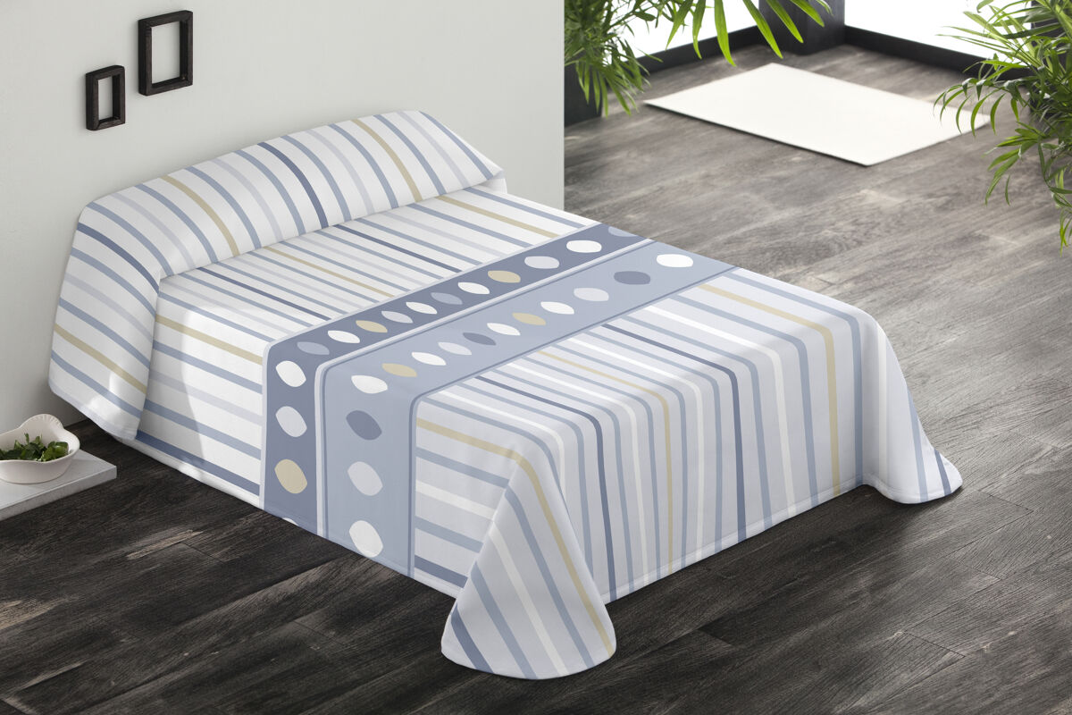 Colcha san marino cama 90cm color azul