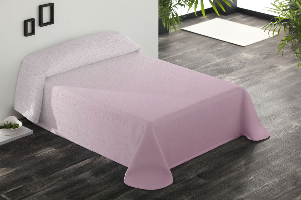 Colcha bari cama 150cm color rosa