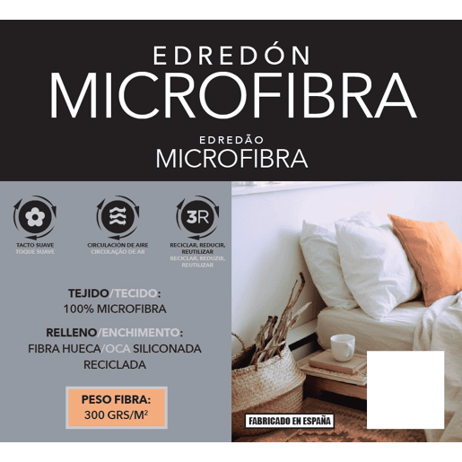 Recheio nórdico 300 gramas para cama de 135cm